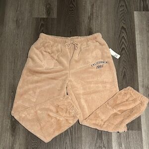 Women’s Cozy Faux Fur Sweatpants